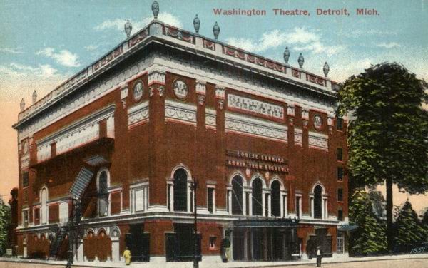 Washington Theatre - 1910 Post Card From Paul (newer photo)